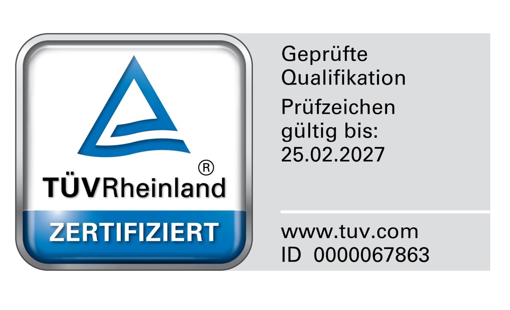 Pr&uuml;fzeichen von T&Uuml;V Rheinland: gepr&uuml;fte Qualifikation IT Forensic Mobil Expert